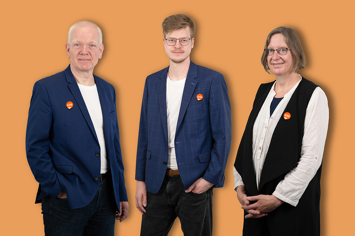 Gruppenbild der drei Direktkandidaten